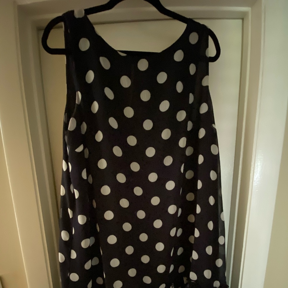 Tommy Hilfiger navy polka dot dress